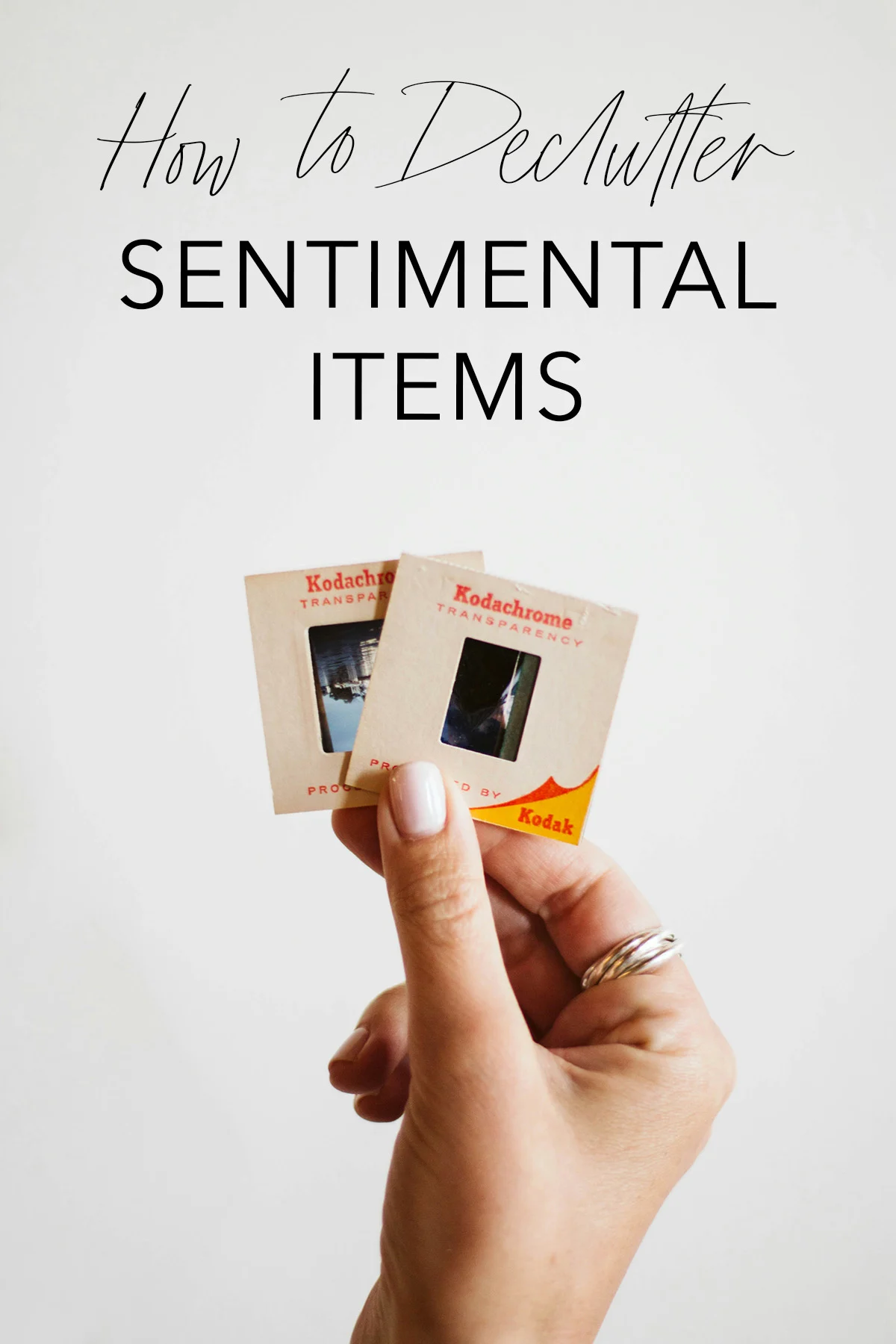 Wie man sentimentale Gegenstände entrümpelt